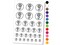 Daisy Flower in Circle Temporary Tattoo Water Resistant Fake Body Art Set Collection